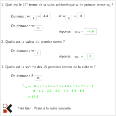 Étude d'une suite arithmétique